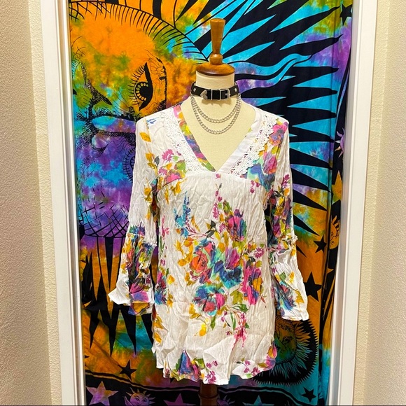 🌈 Wonderful colorful lace top - Picture 2 of 11